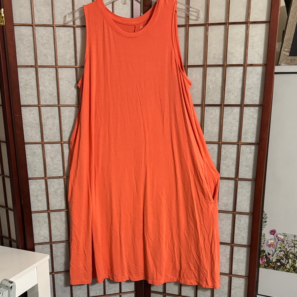 Time and Tru Bold Peachy Orange Apparel PTP 21.5 inches